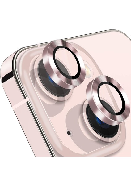 Apple iPhone 13 iPhone 13 Mini Için Kamera Lens Koruyucu Kamera Koruyucu Ultra Ince Yüksek Kaliteli Cam Lens Mercek Koruyucu (Pembe)