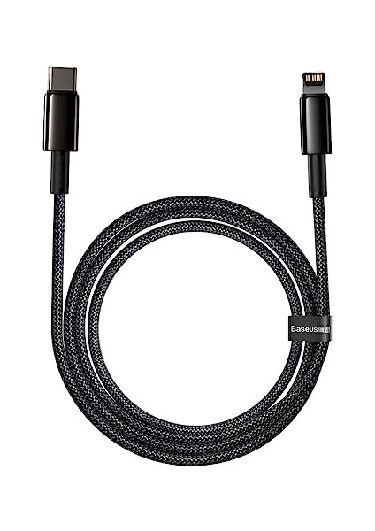Tungsten Gold Hızlı Şarj Kablosu Type-C To Ip Pd 20W, 2m, Siyah