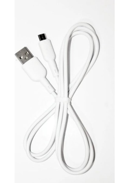 Micro 5V/2.4A Beyaz Şarj & Data Kablosu