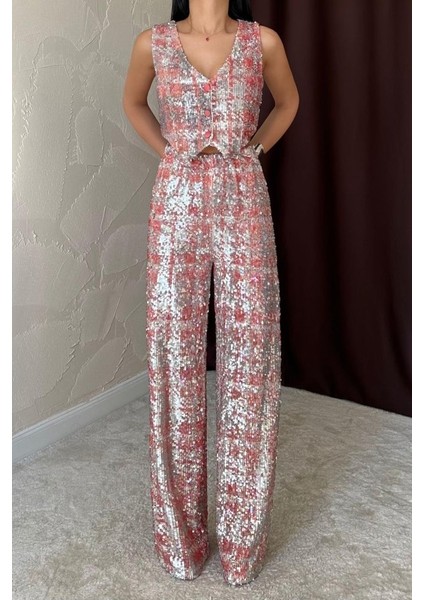 Gri Pullu Yelek ve Pantolon Takım modelleri