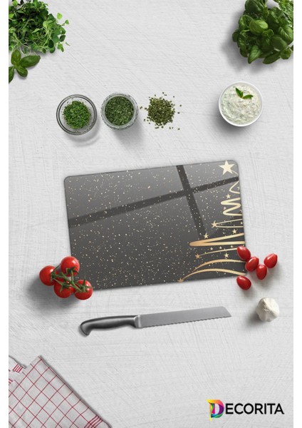 Cam Kesme Tahtası - Cam Kesme Tablası | Yeni Yıl Füme | 20CM x 30CM