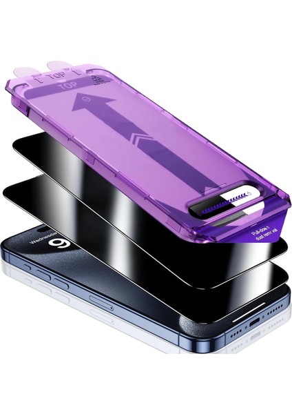 iPhone 15 Pro Max Hayalet Cam Ekran Koruyucu Tam Kaplayan Otomatik Hizalamalı Cam