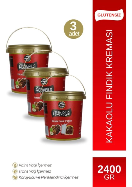 Kakaolu Fındık Kreması 800gr x 3