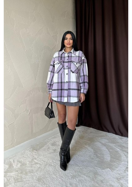 Munn Collection Lila Cepli Oduncu Gömlek