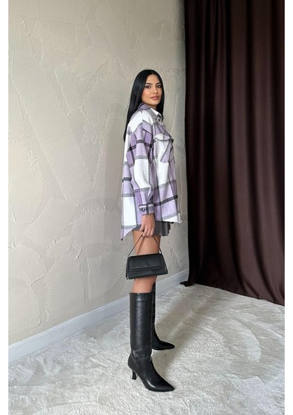 Munn Collection Lila Cepli Oduncu Gömlek fırsatları