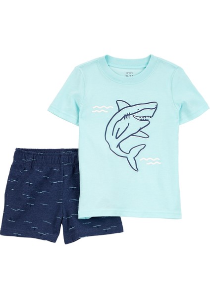 Erkek Bebek Şortlu Set