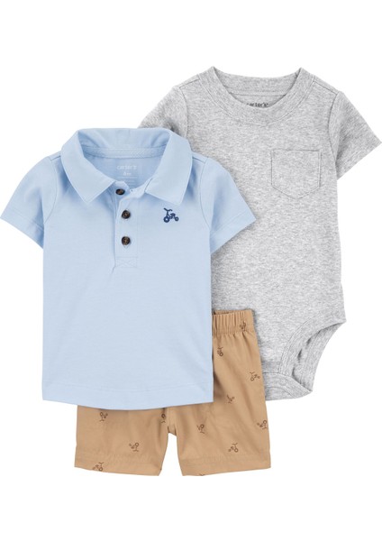 Erkek Bebek Alt Üst Set