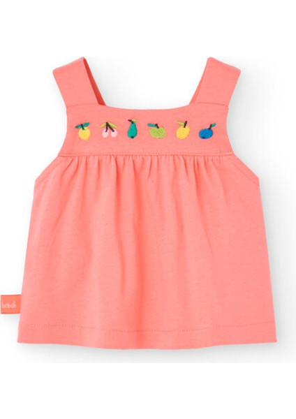 Meyveler Nakışlı Kız Çocuk Bebek 2'li Taytlı Set modelleri