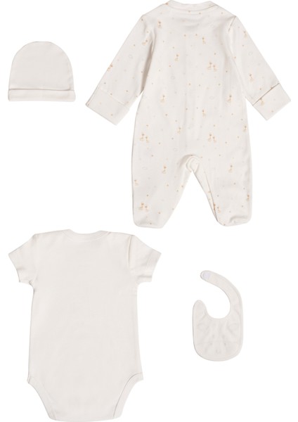 Tulumlu Unisex Bebek 4'lü Set