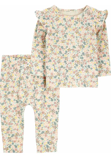 Layette Kız Çocuk Bebek Alt Üst Set 2'li Paket
