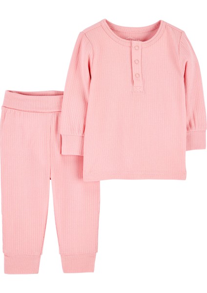 Kız Çocuk Bebek Pantolon Purelysoft 2'li Set
