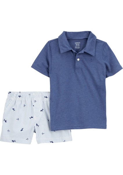 Erkek Bebek Şortlu Set