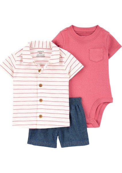 Erkek Bebek Alt Üst Set