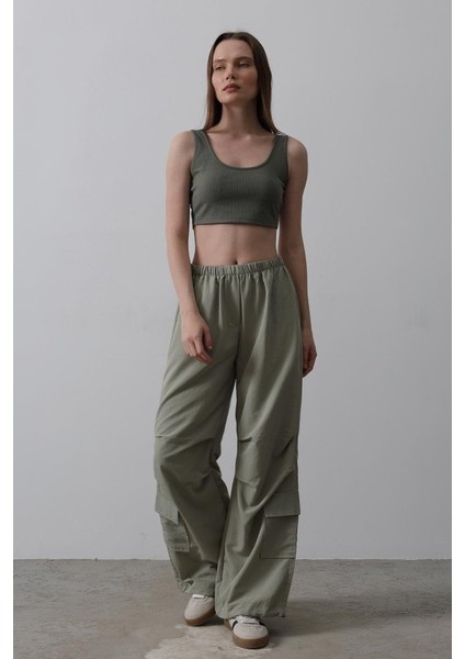 Munn Collection Paraşüt Cargo Pantolon - Haki fiyatları