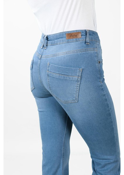 Kadın Çan Paça Kot Pantolon