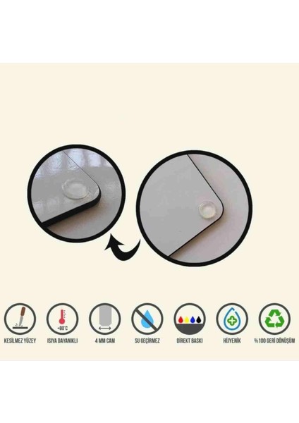 30X40 cm Cam Kesme Tahtası Kırmızı Kutular fiyatları