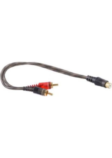 Oto Amfi Y Kablo 1 Dişi 2 Erkek Rca Kablo Slikonlu Anfi Kablo 1 Adet indirimleri