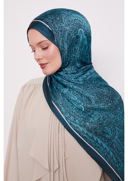 Zümrüt Baskılı Hint Ipeği Şal fiyatları