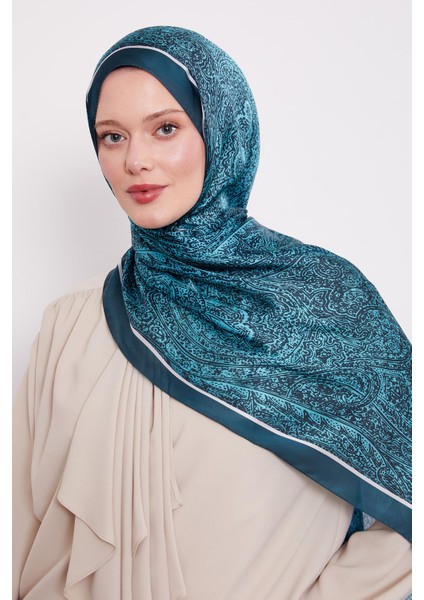 Zümrüt Baskılı Hint Ipeği Şal fırsatları