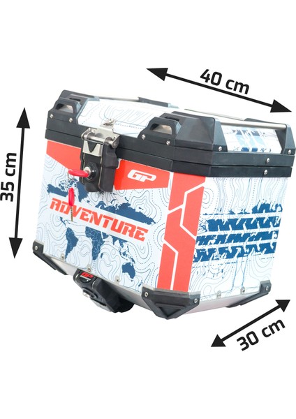DSN09 Universal 37 Lt Desenli Alüminyum Motosiklet çantası