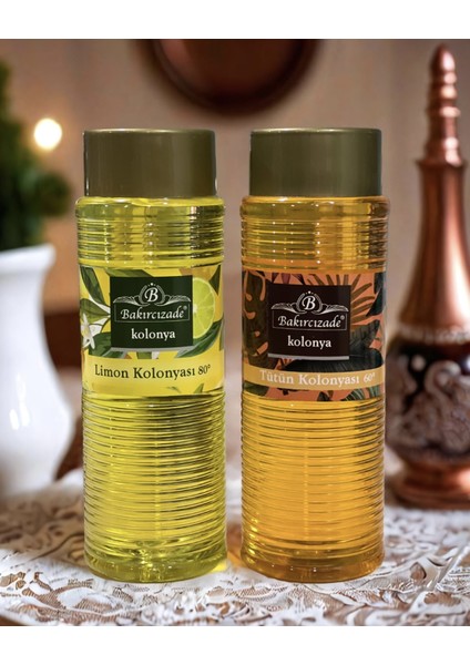 80° Limon Kolonyası 400 ml + 60° Tütün Kolonyası 400 ml