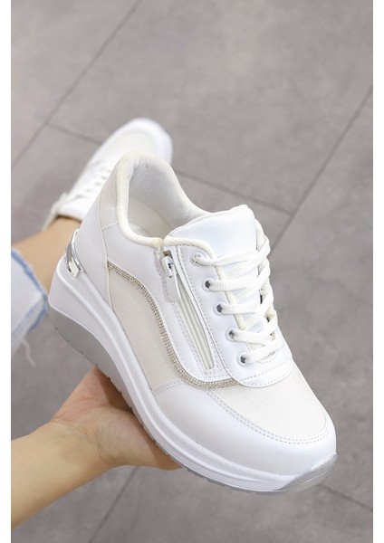 Mdl 1511 Yüksek Tabanlı Taşlı Spor Ayakkabı indirimleri