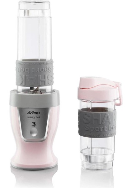 Ar1032 Shake'n Take Kişisel Smoothie Blender, Candy (300 W, 2 Adet Şişe)