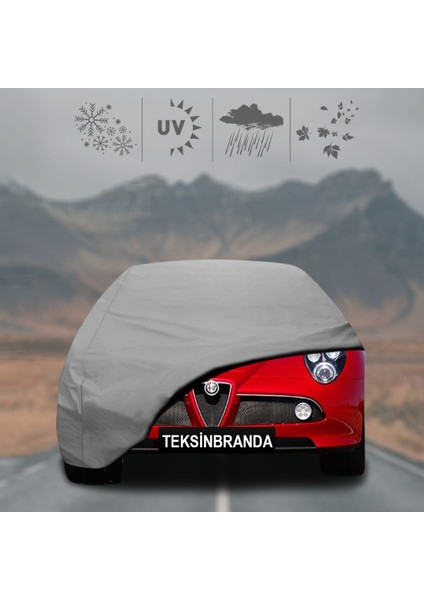Alfa Romeo 8c Competizione Oto Branda Su Geçirmez Miflonlu Araba Brandası Klipsli Araba Çadırı