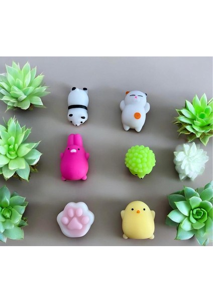 10 Adet Sukuşi Hayvan Figürü Squishy (Istediğiniz Figürleri Seçebilirsiniz)