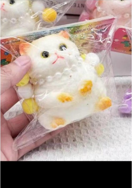 Kedi Taba Sukuşi - Squishy Kedi- Tüylü Kedi - Oyuncak Tabakedi, One Size