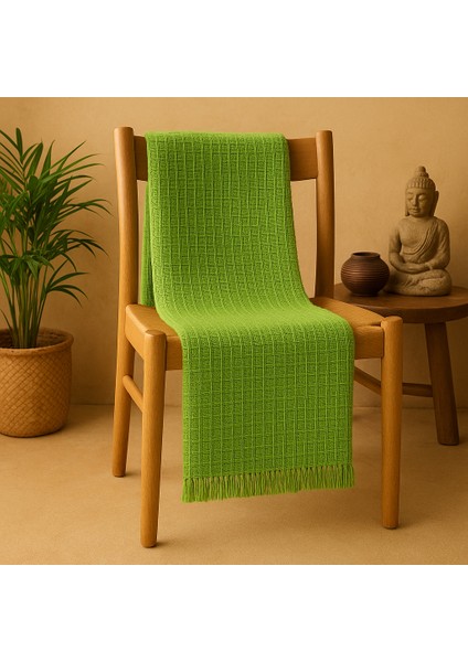 Doğal Pamuklu Çok Amaçlı Fıstık Yeşili Örtü - (170 x 210 cm ) Nefes Alan, Yumuşak Dokulu fiyatları