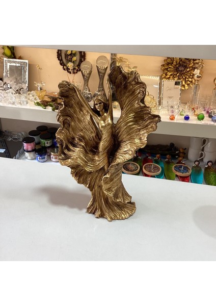 Dansçı Kız 2’li Biblo Gold Renk modelleri