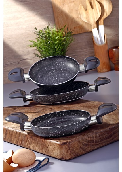 Montella Vivo 3'lü Sahan Set (14-16-18 Cm)
