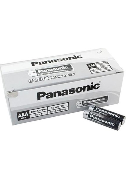 Panasonic R03UE/2S Manganez Aaa Ince Kalem Pil (60'lı Paket)