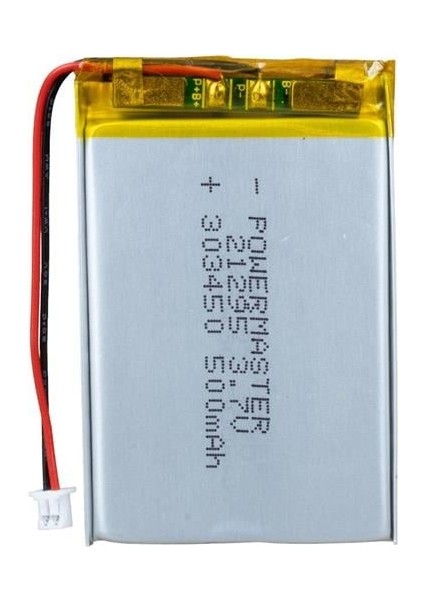 Powermaster 303450 3.7 Volt 500 Mah Lityum Polimer Pil