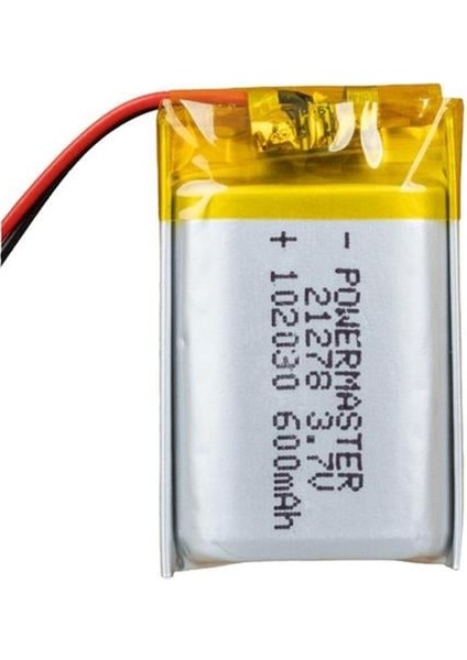Powermaster 102030 3.7 Volt 600 Mah Lityum Polimer Pil