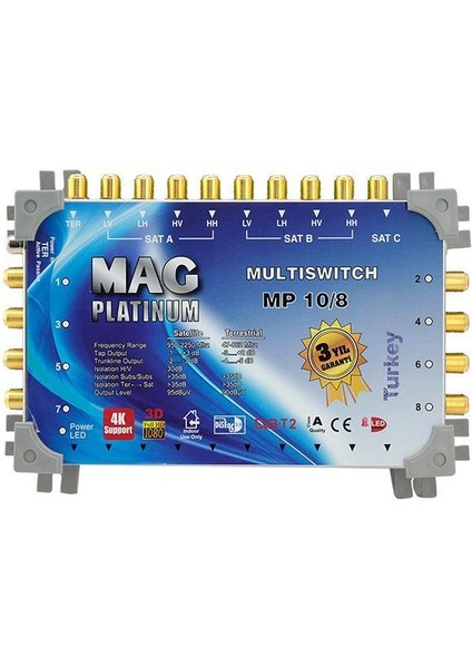Mag Platinum 10-8 Sonlu Uydu Santrali