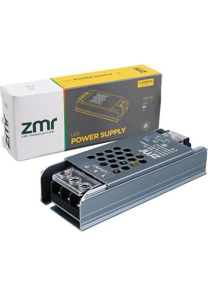 Zmr ZMR-700/B.00 12 Volt 3 Amper 36 Watt Slim Metal Kasa Adaptör