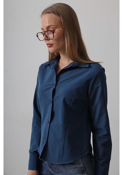 Munn Collection Basic Gömlek - Indigo fiyatları