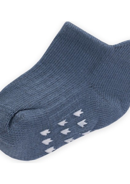 Abs Baskılı Bebe Patik Çorabı 0-4 Yaş Indigo Mavi fiyatları