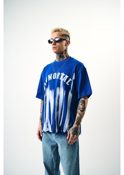 Erkek Immortal Baskılı Oversize T-Shirt Saks fiyatları