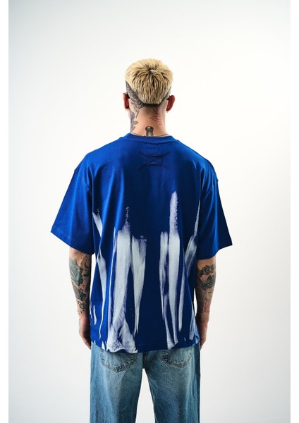 Erkek Immortal Baskılı Oversize T-Shirt Saks modelleri