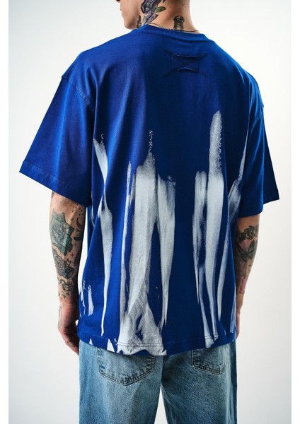 Erkek Immortal Baskılı Oversize T-Shirt Saks indirimleri