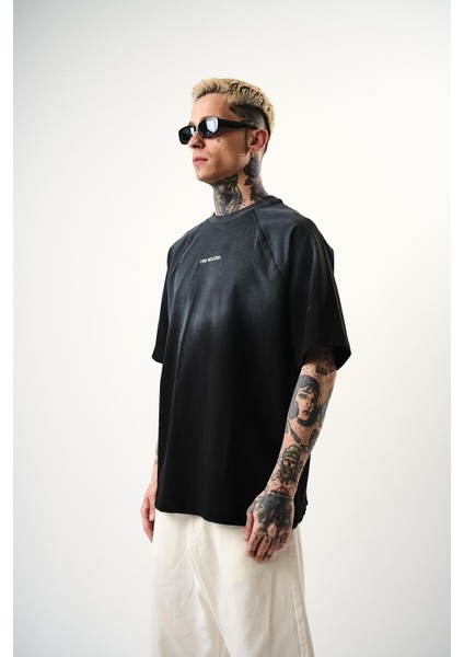 Erkek Res Studio Yazılı Oversize T-Shirt Siyah fiyatları
