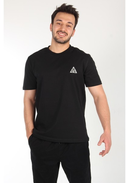 2702 Baskı 1 - Acg Baskılı 18*1 Süprem O Yaka T-Shirt