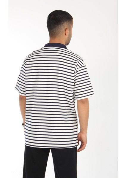 4062 Çizgili Polo Yaka Tshirt modelleri
