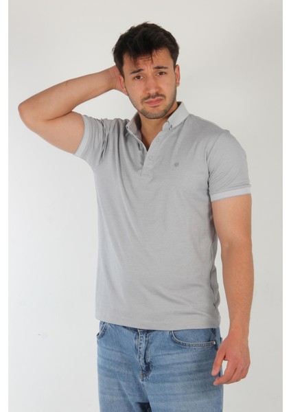 1694 Ayaklı Gömlek Yaka T-Shirt