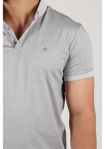 1694 Ayaklı Gömlek Yaka T-Shirt