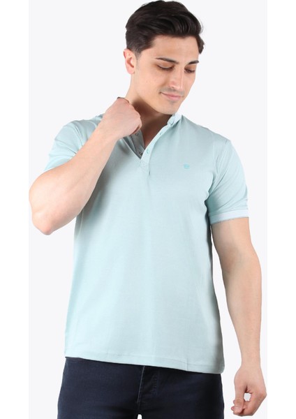 1694 Ayaklı Gömlek Yaka T-Shirt