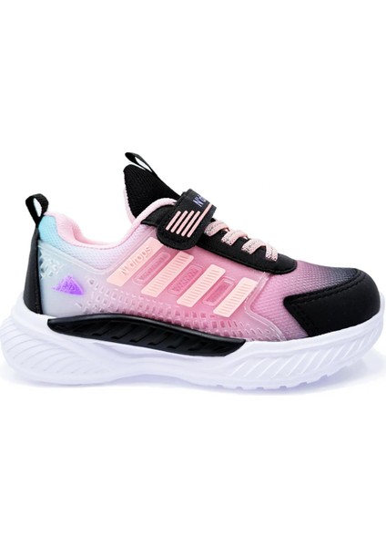Drops Stripes Sneaker Kız Çocuk Spor Ayakkabı Pudra Pembe